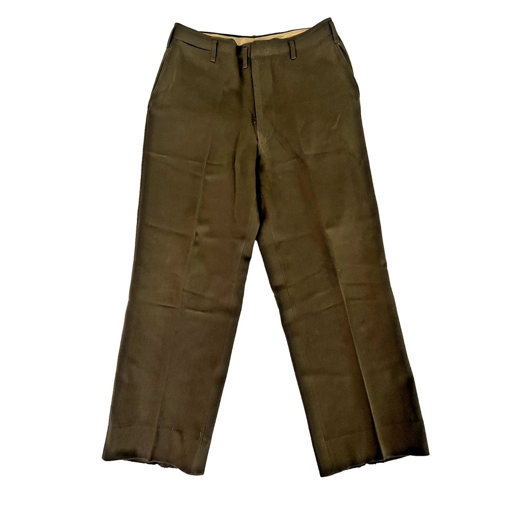vintage 1940s pants WW2 wool 33x30 officer military FIELD trousers US ARMY